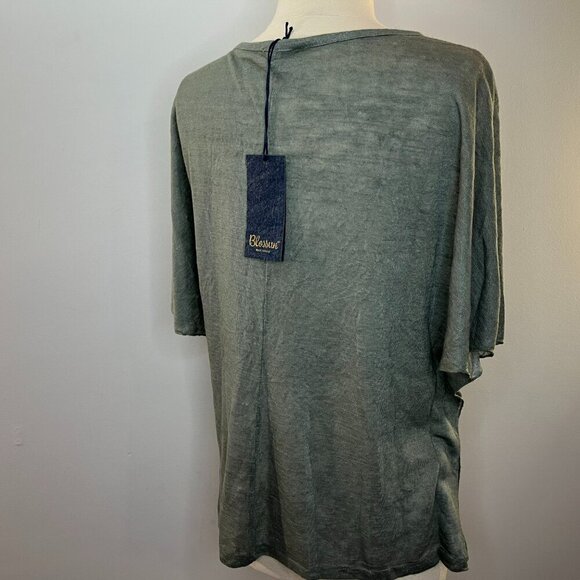 BLOSSUN Women's Dusty Green Light Sweater with Crochet - Size Small - NWT - Picture 3 of 4